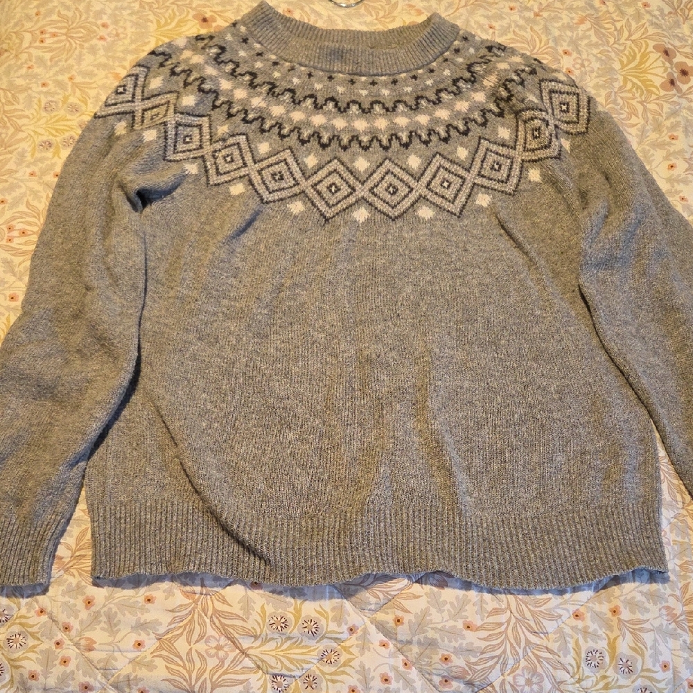 Sunice Gray Knit Sweater - XL